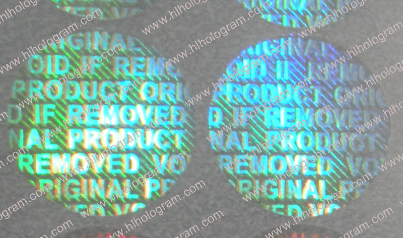hologram sticker photo