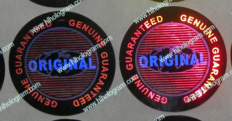 hologram sticker photo