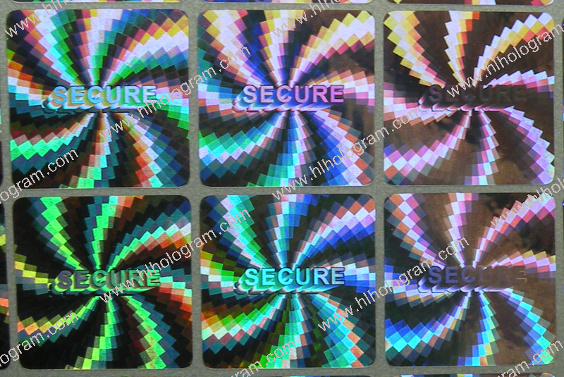 hologram sticker photo