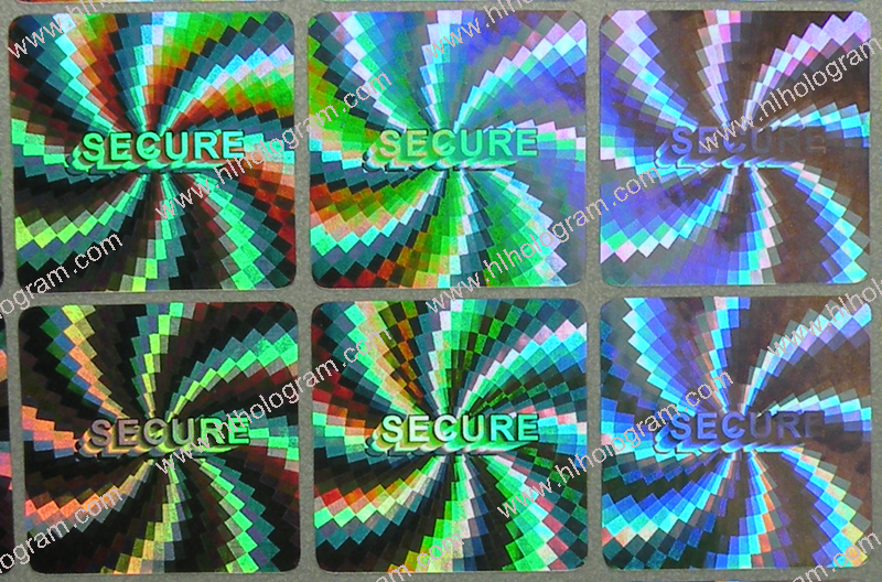 hologram sticker photo