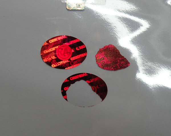 hologram sticker photo