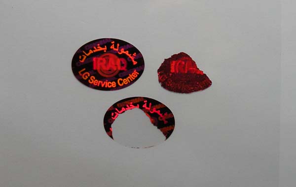 hologram sticker photo