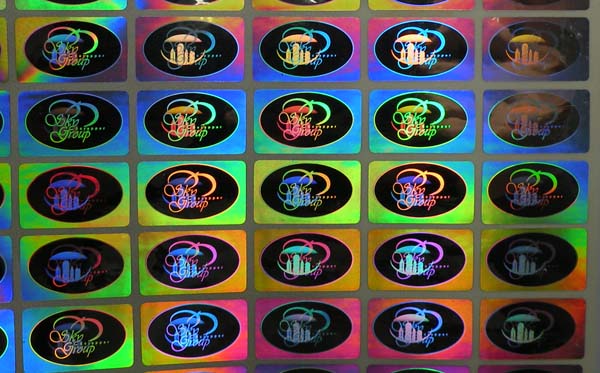 hologram sticker photo