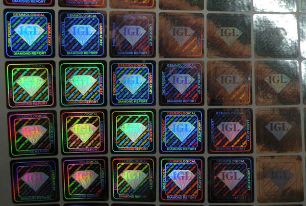 hologram sticker photo